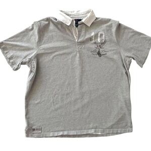 Polo Ralph Lauren Rugby Shirt Men's XL #10 Bleeker‎ SS Vintage